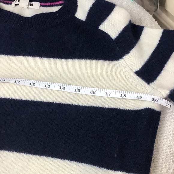 Boden Olivia Merino Wood Navy Striped Jumper Size Small - Picture 9 of 10